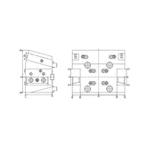 BMT Half-Index Twin Turning Tool Holder, External Coolant  BMT65MOD24-25 - Makotools Industrial Supply Tools for Metal Cutting